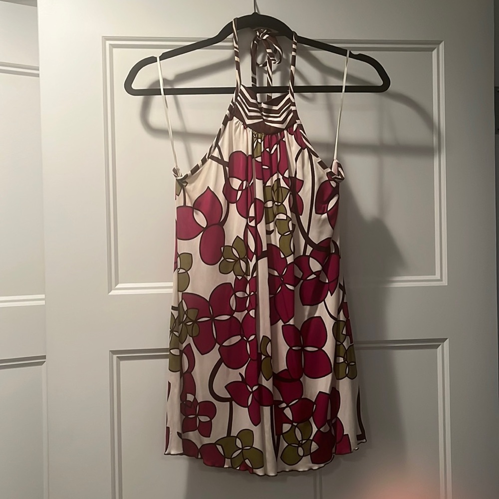 Silk halter neck Trina Turk top